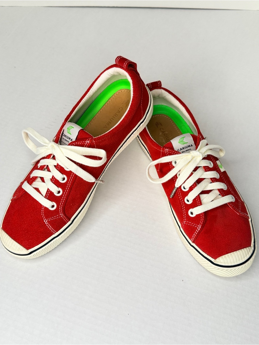 CARIUMA OCA Low Red Suede Sneakers Women’s 8.5 Men’s 7